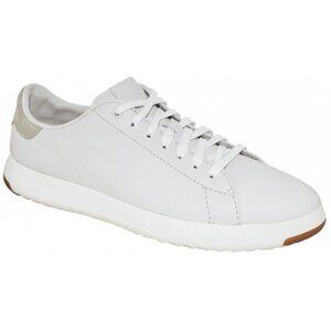 Cole Haan GrandPro Tennis Low-Top Leather Lace Sneaker White Women Size 9.5B